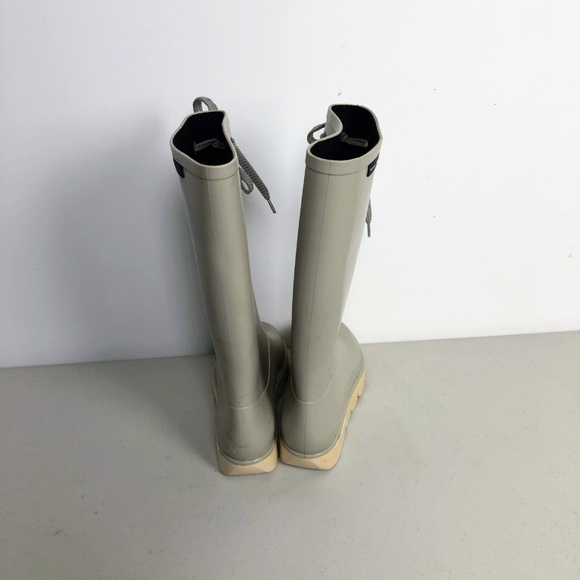 Marc Jacobs Rain Boots 674136 Gray Lace-Up - Picture 4 of 8